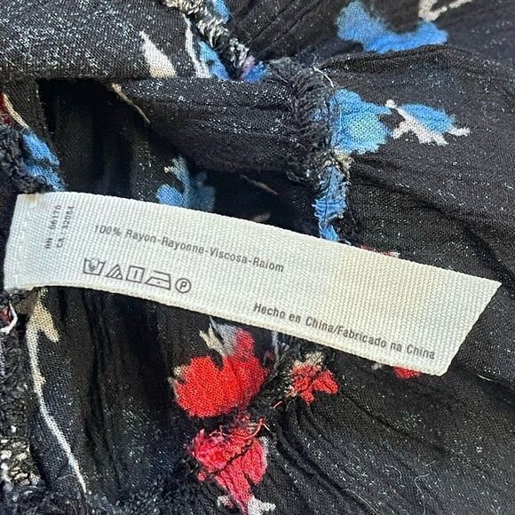 Free people floral print Crinkle Breeze Cami festival tank top XS - Picture 7 of 8